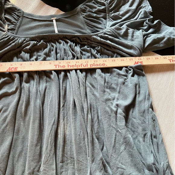 Free People flutter sleeved top Sz L - Picture 5 of 6